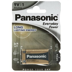 Изображение товара Батарейка Panasonic Everyday Power крона (6LR61/6F22/CR-9V)