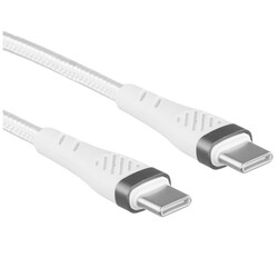 Изображение товара Кабель круглый Perfeo USB Type-C - USB Type-C белый 1 м