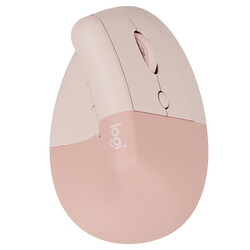 Изображение товара Вертикальная мышь беспроводная Logitech Lift [910-006487] розовый