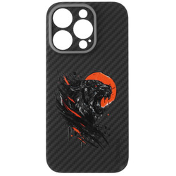 Изображение товара Накладка  Zibelino Kondijan Carbon MAGSAFE для Apple iPhone 16 Pro черный