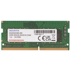 Изображение товара Оперативная память SODIMM ADATA Gold [GD4S320038G-SMI] 8 ГБ