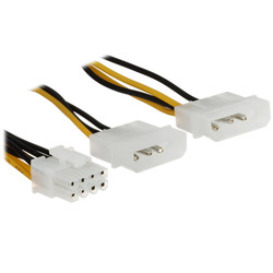Изображение товара Переходник для видеокарты Aceline 2xMolex(M) - PCI-E 8pin(F)