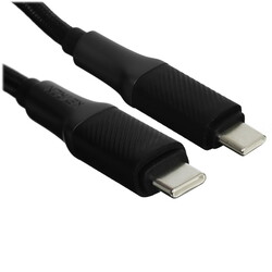 Изображение товара Кабель круглый KEYRON USB Type-C - USB Type-C серый 1.5 м