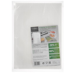 Изображение товара Пакеты для вакуумного упаковщика CASO 4 sterne 25*35