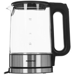 Изображение товара Электрочайник RENOVA KT17G-10B серебристый