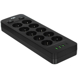 Изображение товара Сетевой фильтр AGNI TP-FO4U10E-C черный