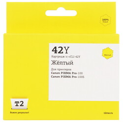 Изображение товара Картридж T2 IC-CCLI-42Y желтый