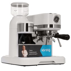 Изображение товара Кофеварка рожковая Korting KCM 1014 SA Ottimo белый