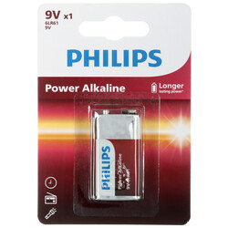 Изображение товара Батарейка Philips 6LR61P1B/51 крона (6LR61/6F22/CR-9V)