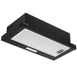 Изображение товара Вытяжка телескопическая Meferi SLIDEBOX60BK LIGHT черный/черный