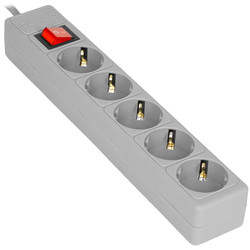 Изображение товара Сетевой фильтр Perfeo POWER+ PF-PP-5/1.8-G серый