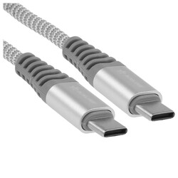 Изображение товара Кабель круглый AIRLINE USB Type-C - USB Type-C серебристый 1 м