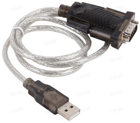 Изображение товара Кабель Orient USB Type-A - COM(RS232) 9pin серый 0.8 м