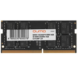 Изображение товара Оперативная память SODIMM QUMO [QUM4S-16G2666P19] 16 ГБ