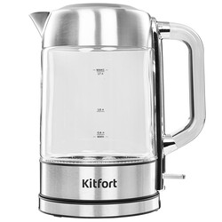 Изображение товара Электрочайник Kitfort КТ-8756 серебристый