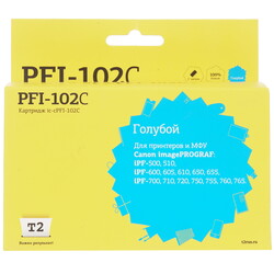 Изображение товара Картридж T2IC-CPFI-102C голубой