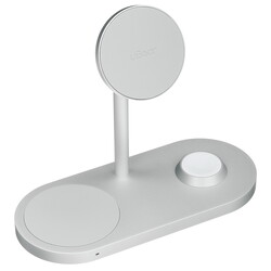 Изображение товара Беспроводное зарядное устройство uBear Stage Pro 3-in-1 Galaxy Watch Edition серебристый