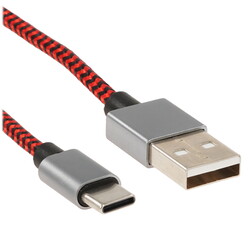 Изображение товара Кабель круглый Perfeo USB Type-C - USB 2.0 Type-A красный 1 м