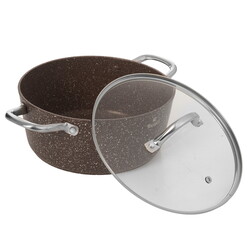 Изображение товара Кастрюля Rashel Premium Титан&Гранит R-26640 4 л 24 см коричневый