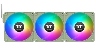 Изображение товара Комплект реверсных вентиляторов Thermaltake CT140 EX Reverse ARGB Sync Matcha Green [CL-F199-PL14MG-A] зеленый