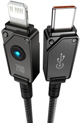 Изображение товара Кабель круглый Baseus Lightning 8-pin - USB Type-C черный 2 м
