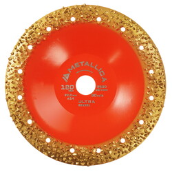 Изображение товара Чашка твердосплавная шлифовальная METALLICA Ultra 180х22,2 мм, #14, закругленная, по дереву. В кор.