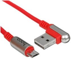 Изображение товара Кабель Hoco micro USB-B - USB Type-A красный 1.2 м