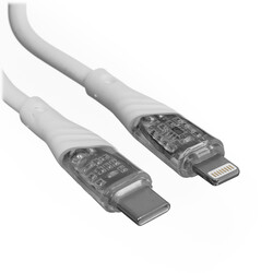 Изображение товара Кабель круглый GAL Lightning 8-pin - USB Type-C белый 2 м