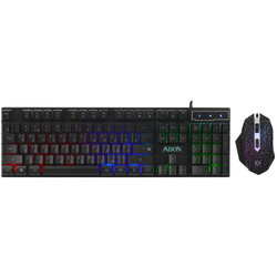 Изображение товара Клавиатура+мышь+ковер  проводная  Defender Alion GS-987 черный