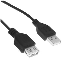 Изображение товара Кабель Гарнизон USB Type-A - USB Type-A черный 0.5 м