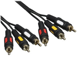 Изображение товара Кабель   GoPower 3RCA - 3RCA черный