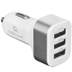 Изображение товара Автомобильное ЗУ Cablexpert MP3A-UC-CAR17 белый