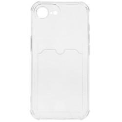 Изображение товара Накладка  Zibelino Silicone Card Holder для Apple iPhone 16e прозрачный