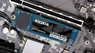 В DNS появились твердотельные накопители KIOXIA EXCERIA BASIC стандарта PCIe 4.0 объемом 1 и 2 ТБ