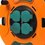 Power extension cord FinePower PDS1022 orange