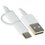 Кабель Xiaomi micro USB-B, USB Type-C - USB Type-A белый 1 м