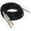 Кабель   DEXP jack 3.5 мм - jack 6.3 мм х2 шт. черный