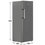 Морозильный шкаф  Beko RFSK215T01G серый