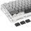 Клавиатура  проводная + беспроводная GravaStar Mercury K1 Gradient White цвет белый