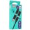 Кабель GAL Lightning 8-pin, USB Type-C - USB Type-A, USB Type-C черный