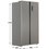 Side-By-Side refrigerator   DEXP SBS4-53AMG silver