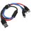 Кабель Baseus Lightning 8-pin, micro USB-B, USB Type-C - USB Type-A черный 0.3 м