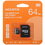Карта памяти ADATA Premier Pro microSDXC 64 ГБ [AUSDX64GUI3V30SA2-RA1]