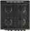 Gas Stove Artel Apetito 02-G black