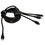 Кабель Baseus Lightning 8-pin, micro USB-B, USB Type-C - USB Type-C черный 1.5 м