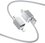 Кабель Baseus Lightning 8-pin, USB Type-C - USB Type-A, USB Type-C белый
