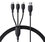 Кабель Baseus Lightning 8-pin, micro USB-B, USB Type-C - USB Type-A черный 1.3 м