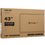 43" (108 см) Телевизор DEXP 43FCG1W белый