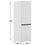 Холодильник с морозильником   Beko B1RCSK272W белый