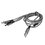 Кабель GAL Lightning 8-pin, micro USB-B, USB Type-C - USB Type-A серый 1.2 м